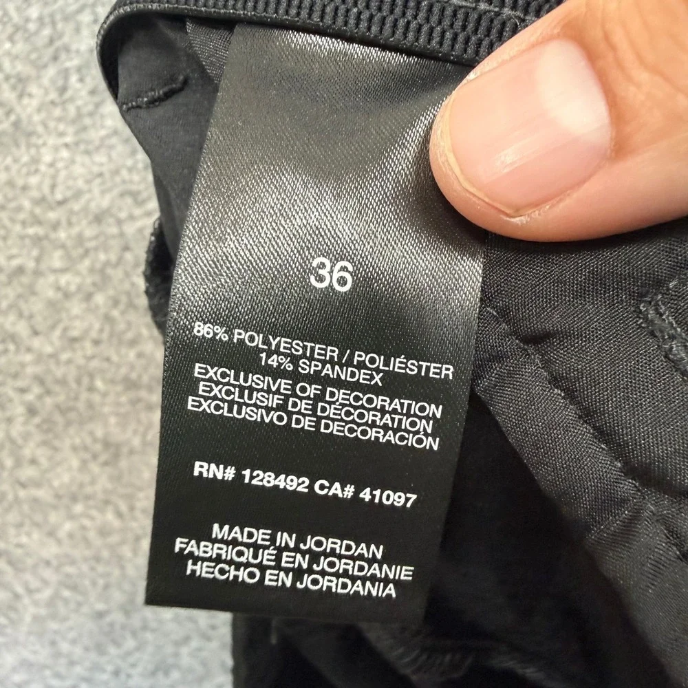 Greg Norman Golf Shorts Men 36 Black Stretch Performance Flat Front Bottoms‎